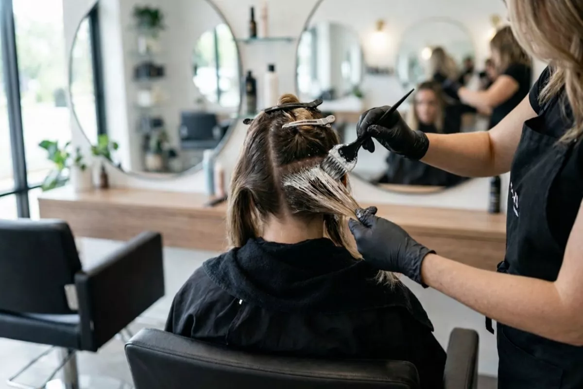 Décoloration racines