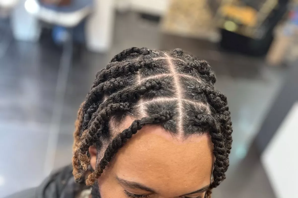 Twist plate avec vos propres cheveux