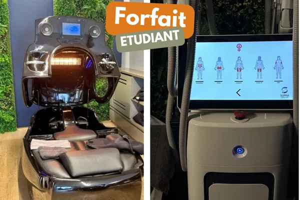 Forfait étudiant : 1 séance suprasculpt + 1 séance vélo infrarouge