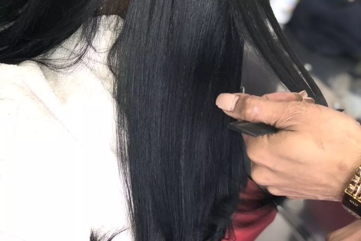 Pose d'extension fil et keratine Massy