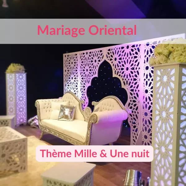 Mariage Mille et une nuits : un décor digne de Shéhérazade