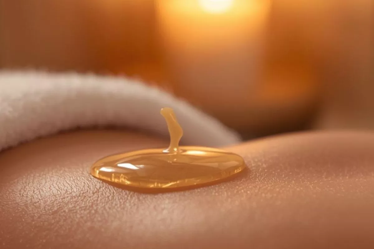 Massage à la  cire de bougie
