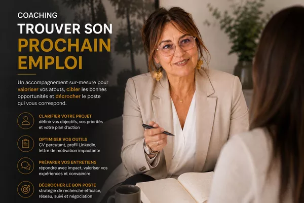 Coaching "Trouver son prochain emploi"  .  Je veux en savoir plus !