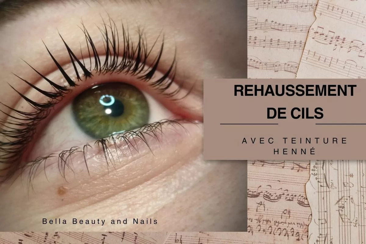 Rehaussement de cils + teinture cils au henné végétale