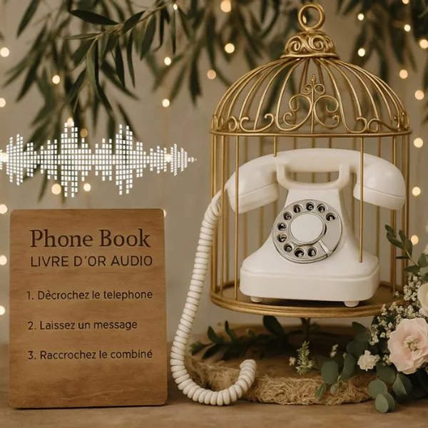 Livre d’Or Audio – PhoneBook : une idée originale pour un mariage inoubliable
