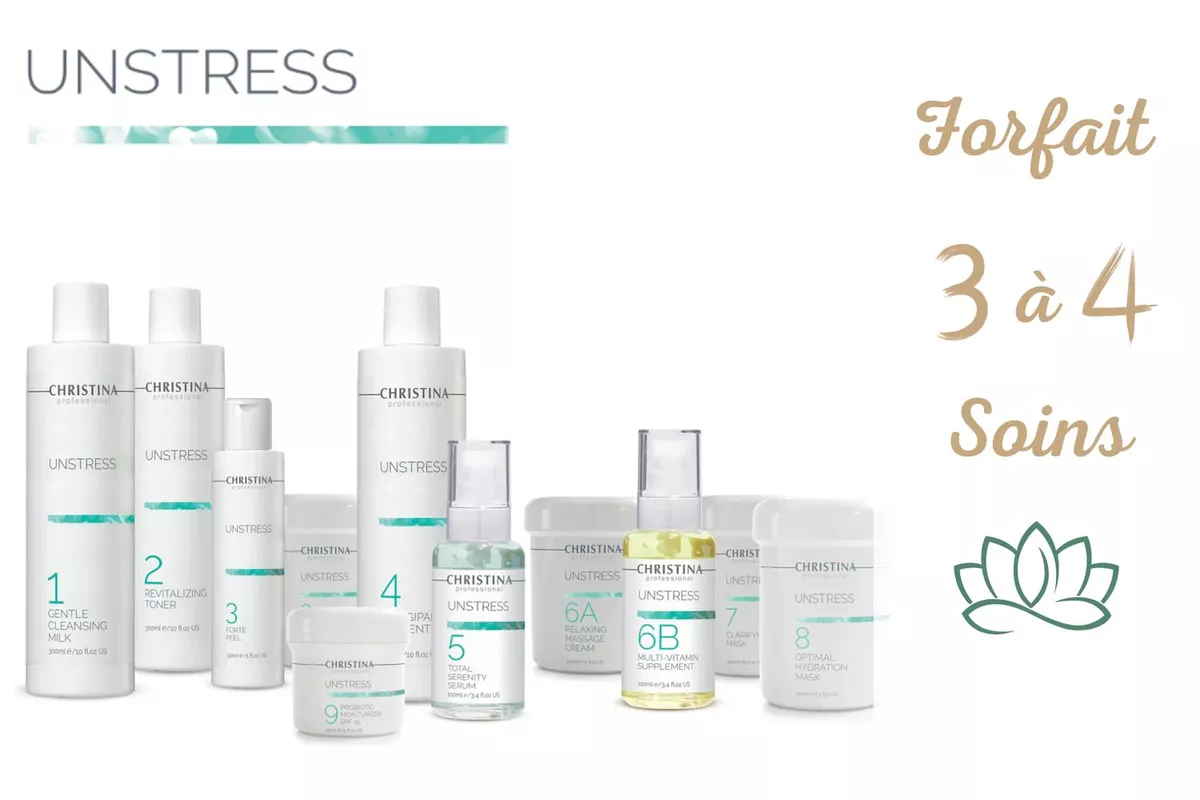 Forfait 3 à 4 soins Unstress de Christina Cosmeceuticals®