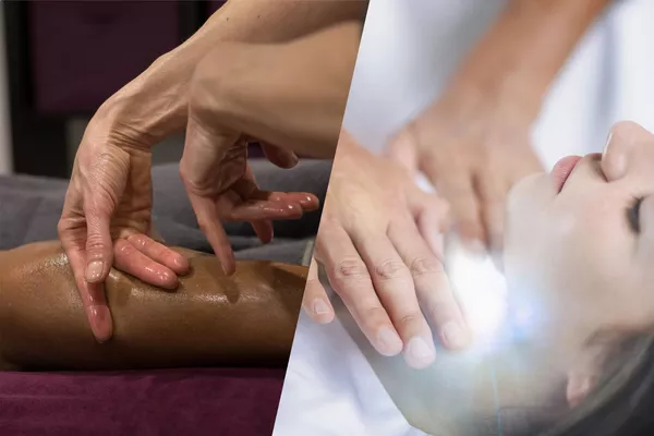 Combo MASSAGE Jambes & dos + SOIN Lahochi - 30 Min + 30 Min.