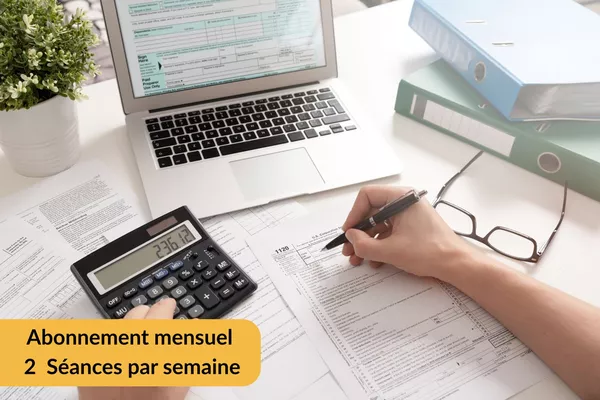 Abonnement mensuel | Cours particulier de soutien en Comptabilité - 2 séances par semaine