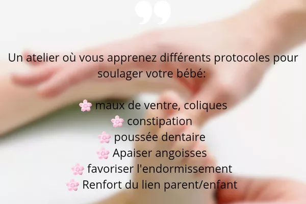 Atelier Réflexologie plantaire bébé 27/05