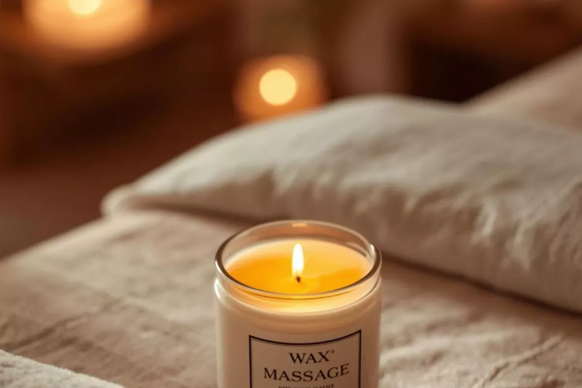 Massage à la  cire de bougie