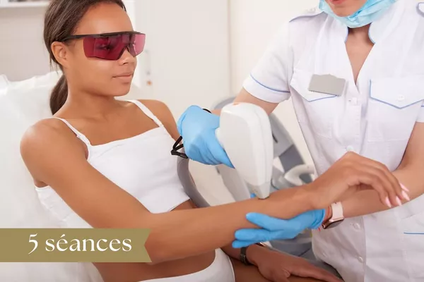 Forfait Épilation Laser 5 séances : Bras entiers