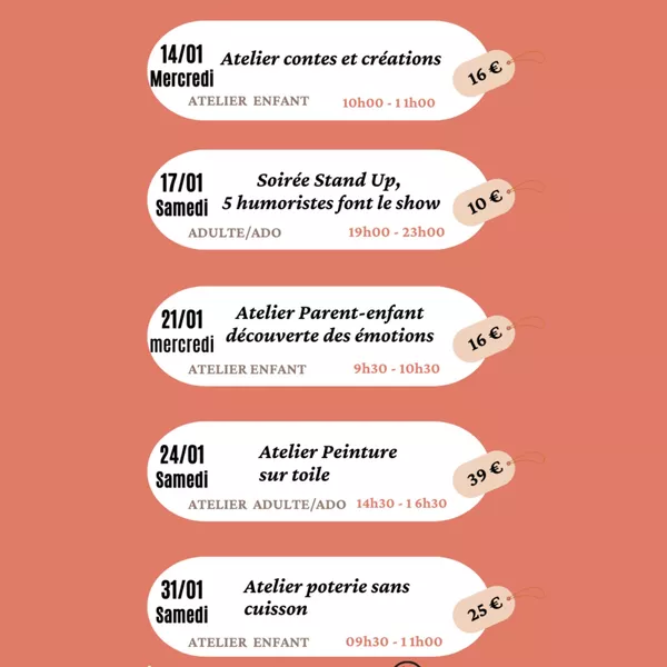Les Ateliers de Janvier au Baïeta Café