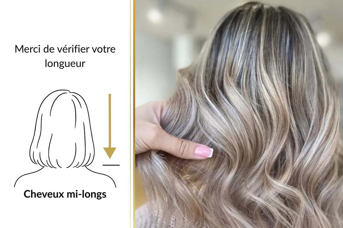 Mèches avec brushing inclus - Cheveux mi-longs