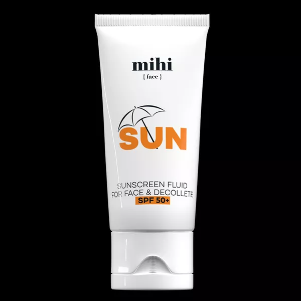 Fluide solaire pour le visage et le décolleté SPF 50+