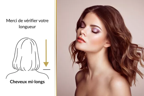 Patine avec brushing inclus - Cheveux mi-longs