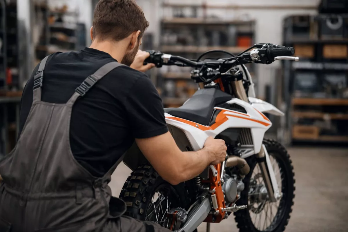 Révision simple moto tout-terrain