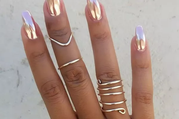 Chrome / effet sucre / paillettes