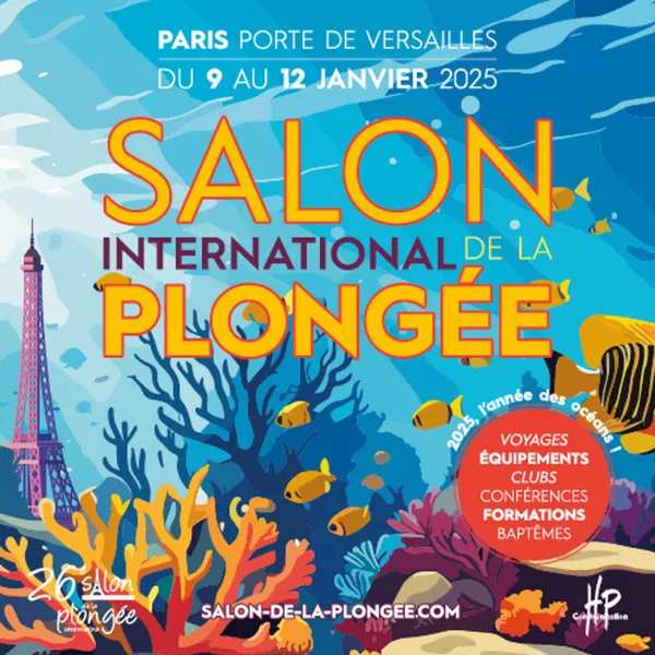 SAVE THE DATE : Le Salon de la Plongée Sous-Marine du 9 au 25 Janvier 2025 à Paris