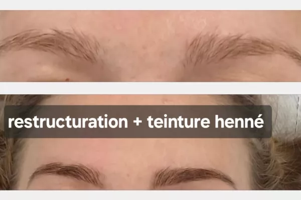 Teinture des sourcils au Henné
