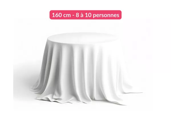 Location Tables rondes 160 cm - 8 à 10 personnes