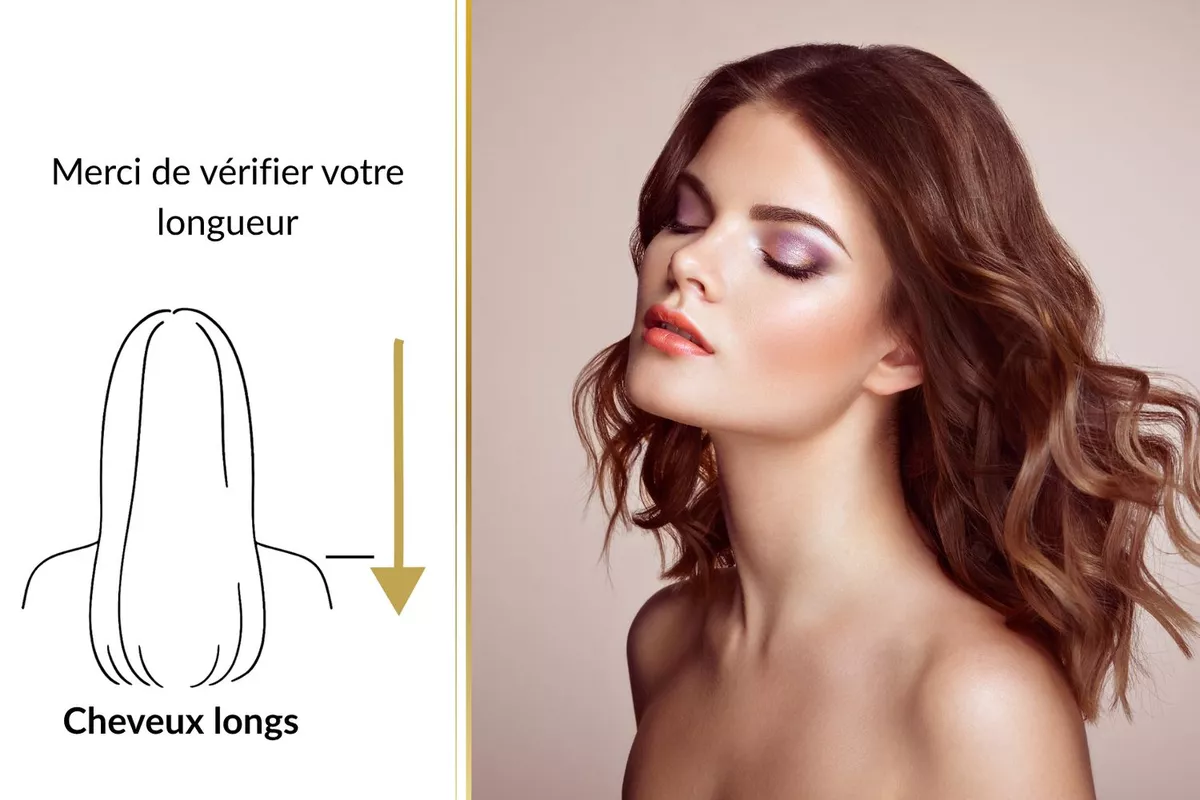 Patine avec brushing inclus - Cheveux longs
