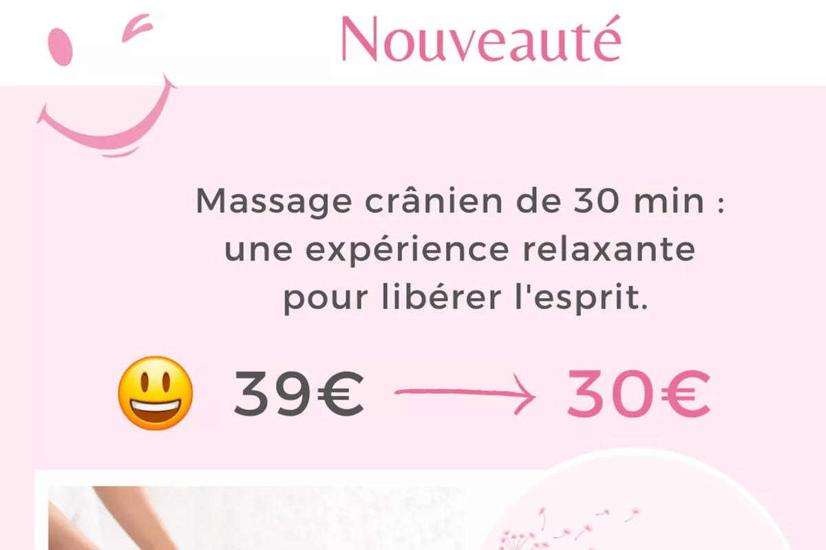 Massage crânien relaxant intuitif 30 min