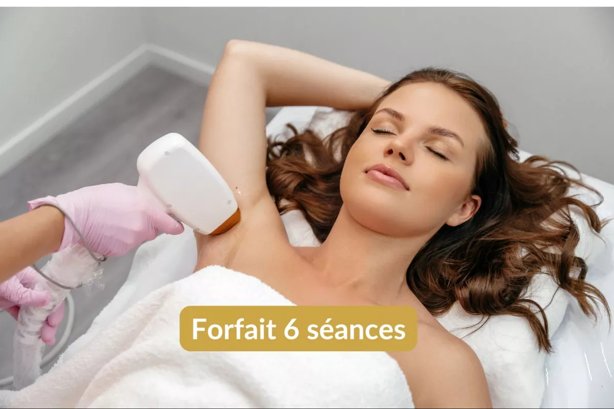 Épilation lumière pulsée Aisselles - Forfait 6 séance