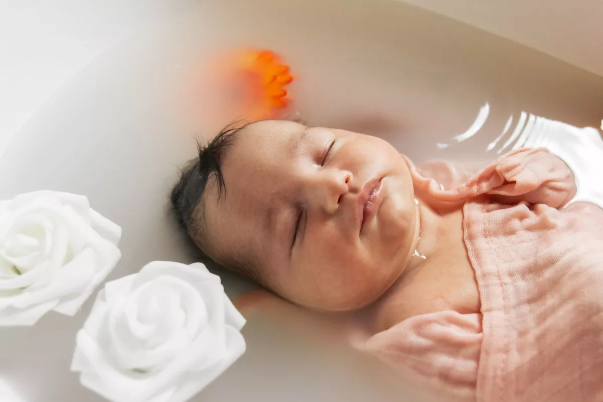 Shooting photo Bain Enveloppé au lait