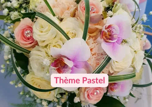Décoration de mariage occidental en teintes pastel