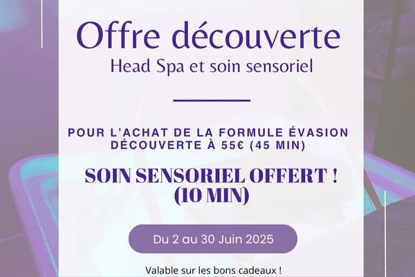 Evasion découverte - 1 soin offert !