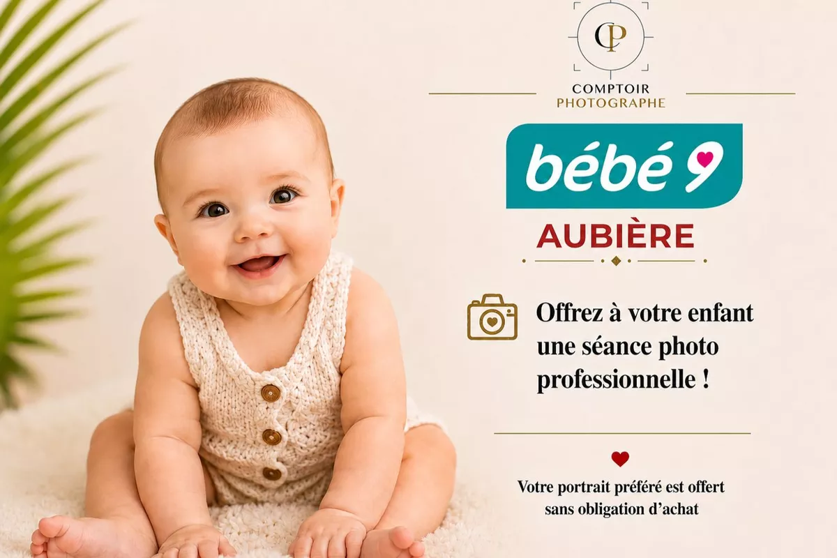 Bébé 9  AUBIERE - Séance photo offerte sans obligation d'achat -