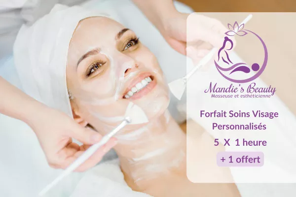 Forfait 5 soins visage personnalisés 1h + 1 offert 