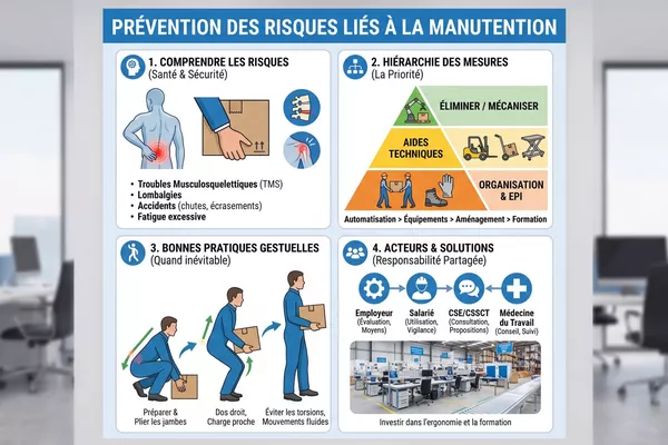 PREVENTION DES RISQUES  MANUTENTION DE L' ACTIVITE PROFESSIONNELLE