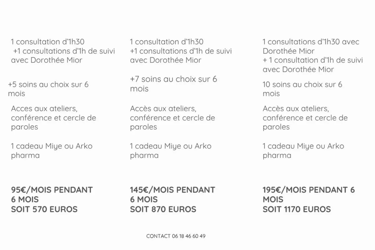PARCOURS DE SOINS GROSSESSE ET / OU POST PARTUM SUR 6 MOIS