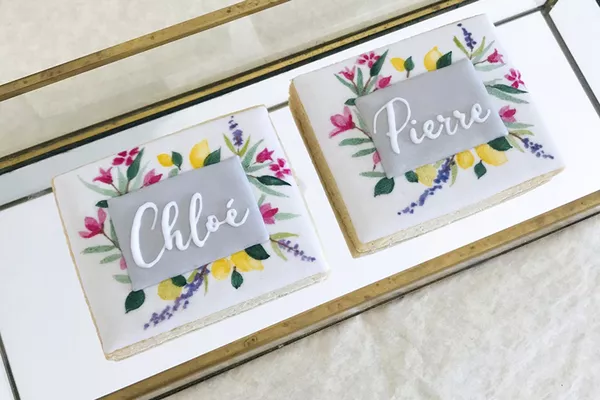 Biscuits personnalisés pour mariage & fiançailles