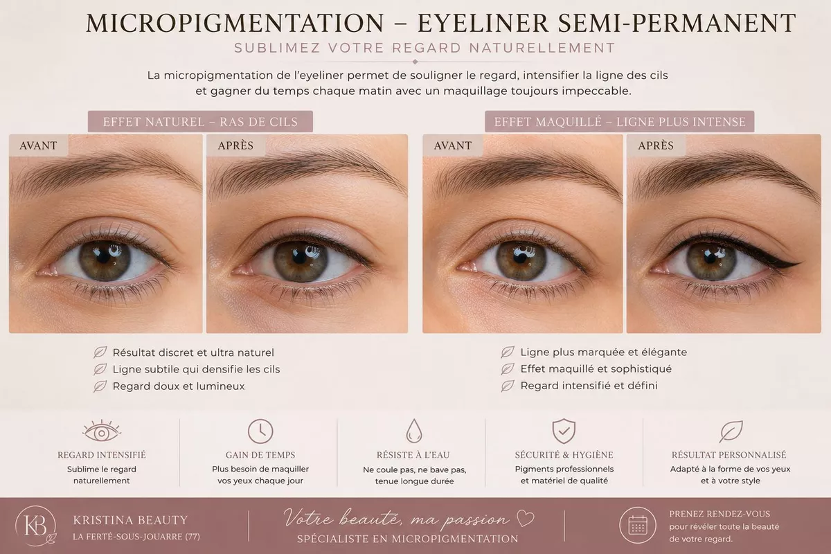 EYELINER SEMI -PERMANENT DES YEUX