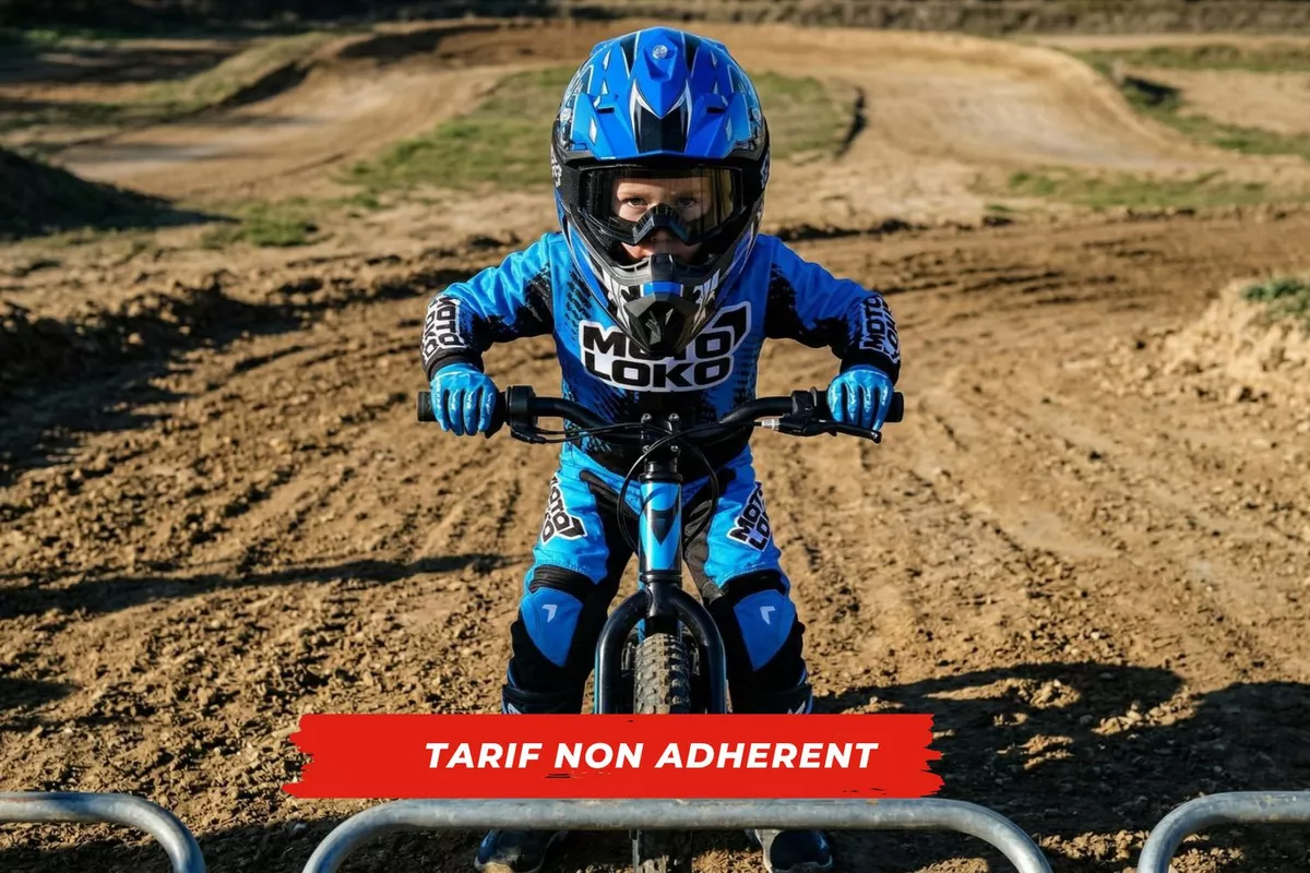 Formule 2 : draisienne et protections personnelles, accès piste seul — demi-journée | Tarif Non Adhérent