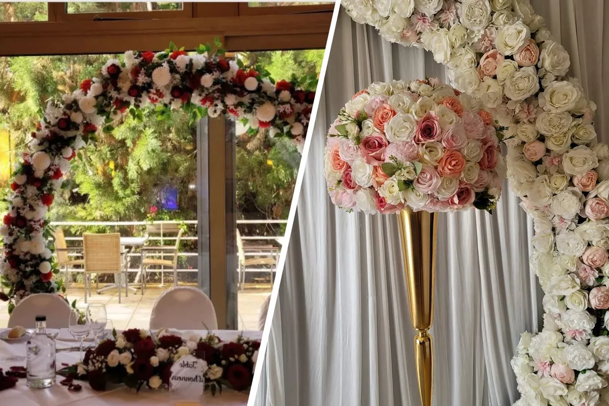 Arche florale ou de ballons & Backdrop - sur demande pour vos événements