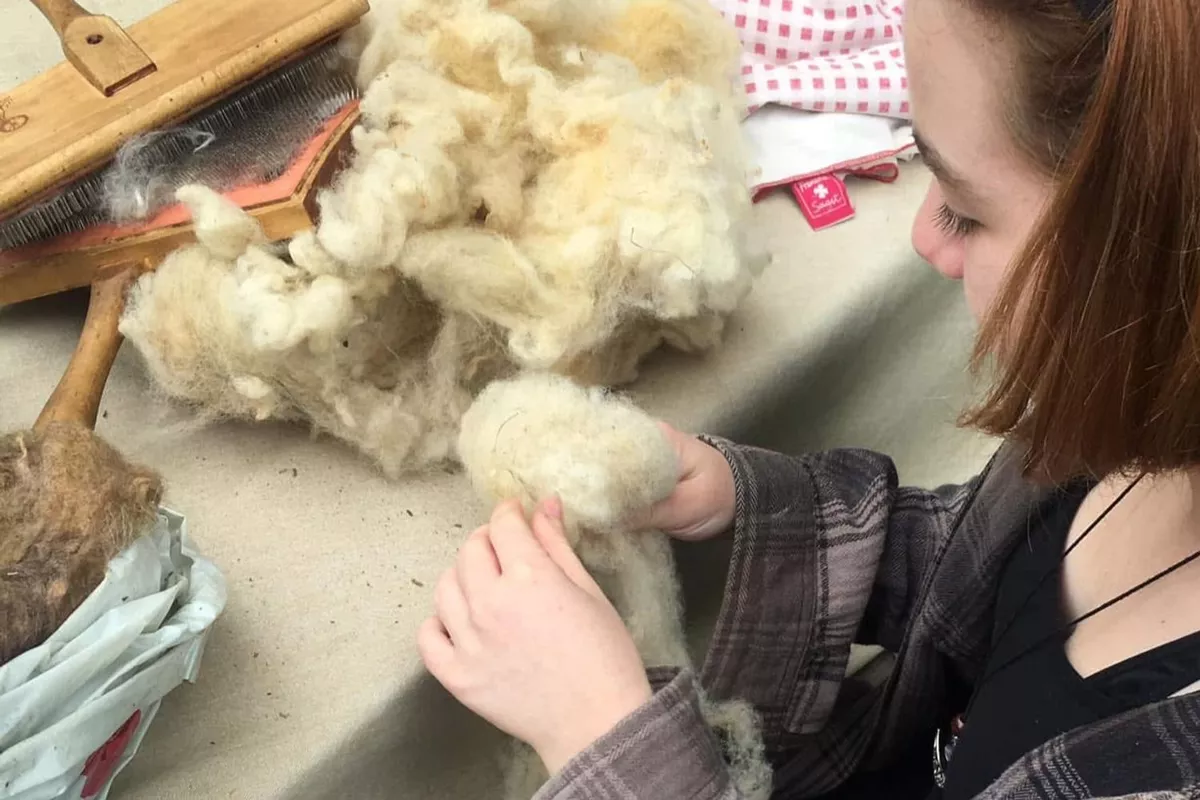 Atelier d'initiation au filage de laine au rouet 2 h
