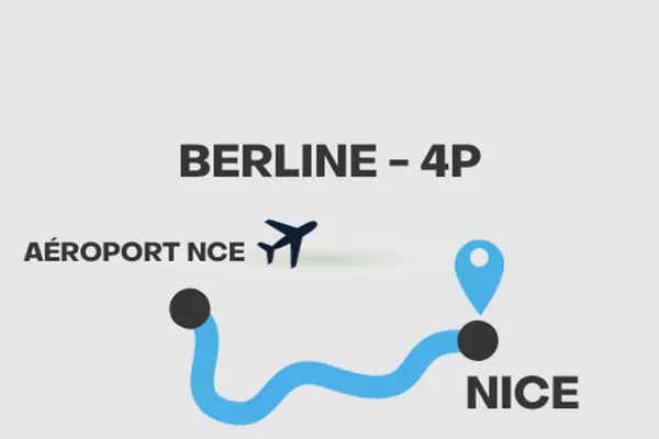 Transfert aéroport NCE - Nice (Berline 4P)