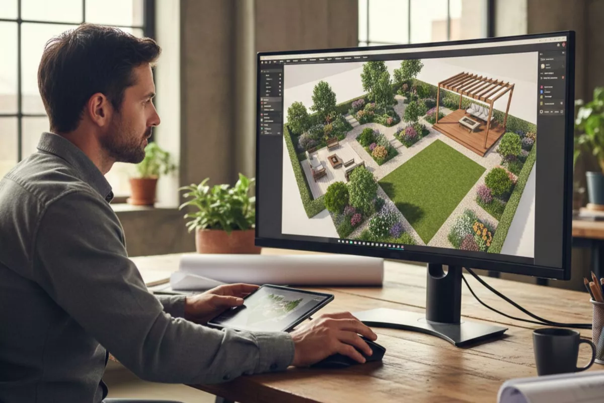 Plans de jardin 3D – projection avant travaux Nice & 06