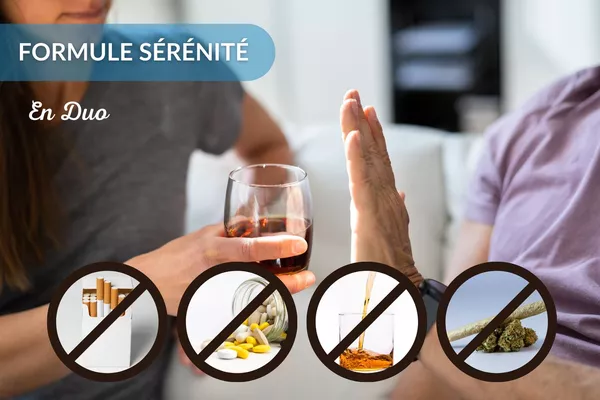 Formule Sérénité DUO - Aide au servrage au Laser, Suivi & Renforcement contre Addictions : Tabac - Vap - Alcool - Drogues