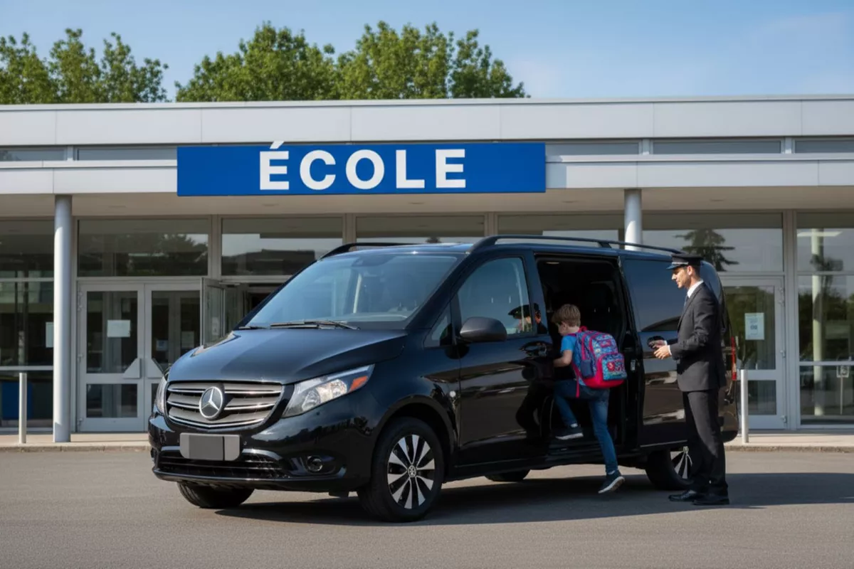 Transport scolaire sécurisé en VTC pour mineurs - Trajets école & Activités extrascolaires