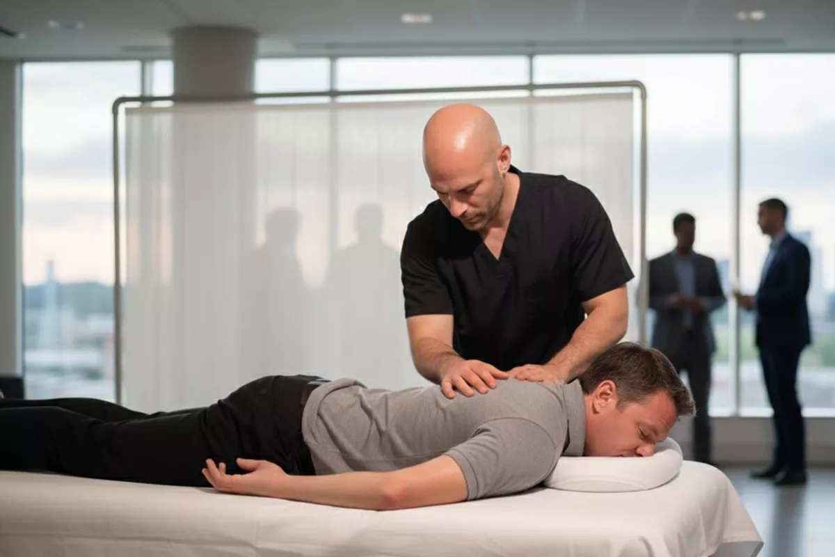 Massage habillé allongé – Entreprises & événements - 3h