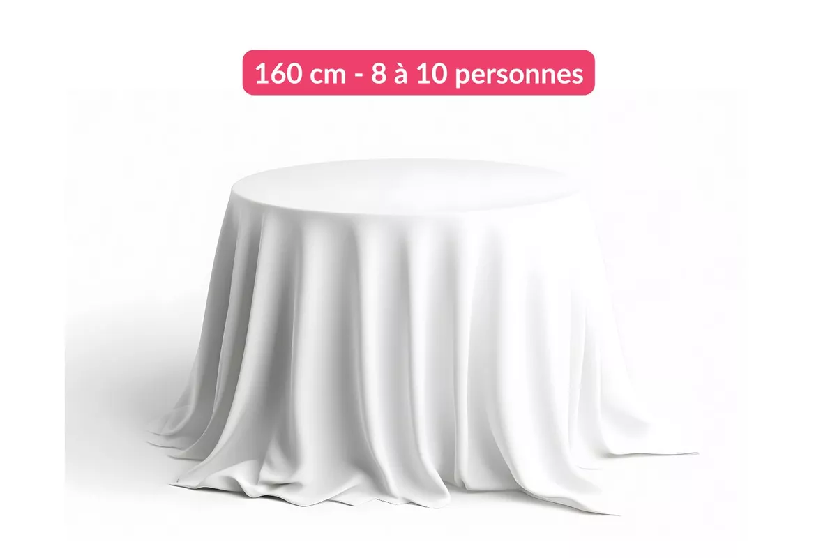 Location Tables rondes 160 cm - 8 à 10 personnes