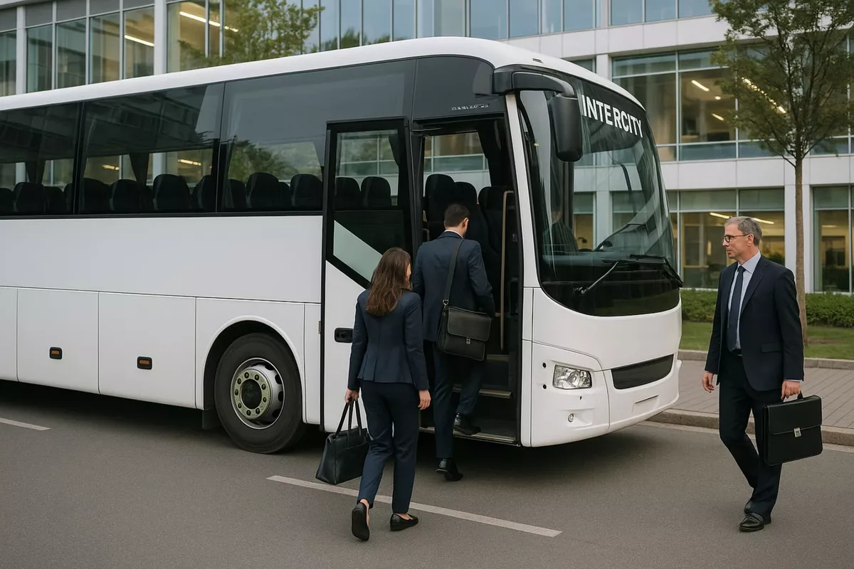 Transport public en autocar pour groupes ou délégations