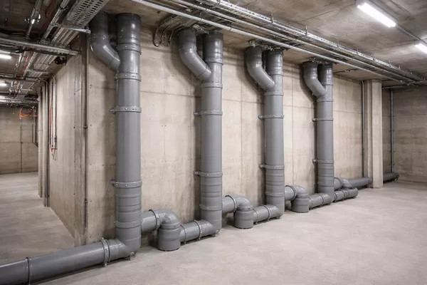 Installation des évacuations et colonnes montantes