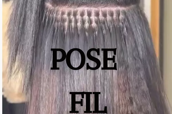 Pose fil + cheveux 20 Pouces