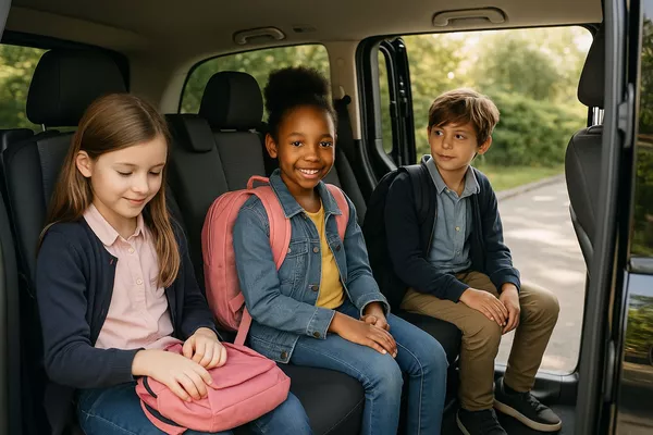Trajet école / domicile en VTC sécurisé