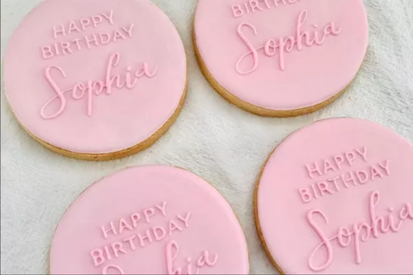 Biscuits personnalisés pour anniversaire